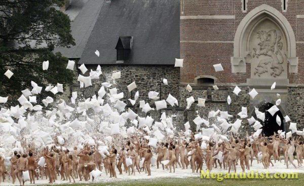 800 человек снялись голые в старинном замке