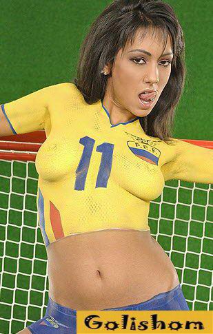Ecuador - Эротический футбольныйБоди Арт