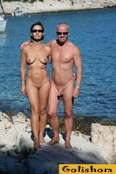 Голая пара на пляже (62 фото) - Порно фото голых девушек